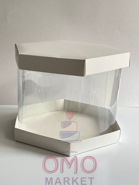 Коробка "Шестигранна" для торта, квітів; 300*250 мм 303025 фото